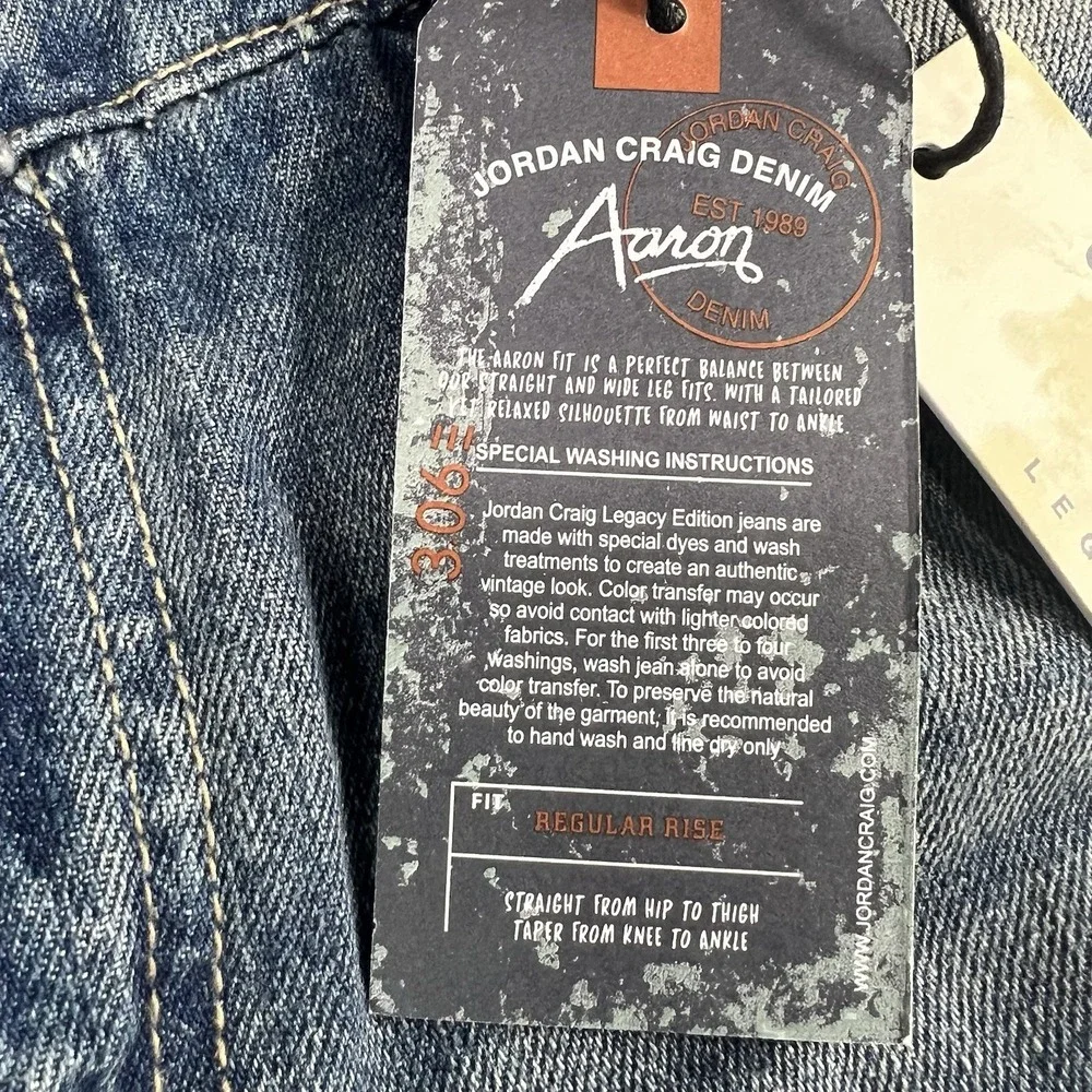 Jordan Craig Aaron Carpenter Jeans 36x34 Sand Wash Paint Splatter Distressed